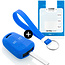 Capa para chave do carro compatível com Opel - Capa Protetora de Chave Remota de Silicone - Tampa Remota FOB - Azul