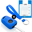 Capa para chave do carro compatível com Opel - Capa Protetora de Chave Remota de Silicone - Tampa Remota FOB - Azul