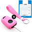 Funda Carcasa llave compatible con Opel - Funda de Silicona - Cover de Llave Coche - Rosa