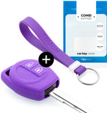 TBU car Opel Capa Silicone Chave do carro - Capa protetora - Tampa remota FOB - Roxo