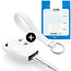 Funda Carcasa llave compatible con Opel - Funda de Silicona - Cover de Llave Coche - Blanco