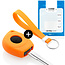 Capa para chave do carro compatível com Opel - Capa Protetora de Chave Remota de Silicone - Tampa Remota FOB - Laranja