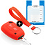 Capa para chave do carro compatível com Opel - Capa Protetora de Chave Remota de Silicone - Tampa Remota FOB - Vermelho