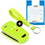 Funda Carcasa llave compatible con Opel - Funda de Silicona - Cover de Llave Coche - Verde lima