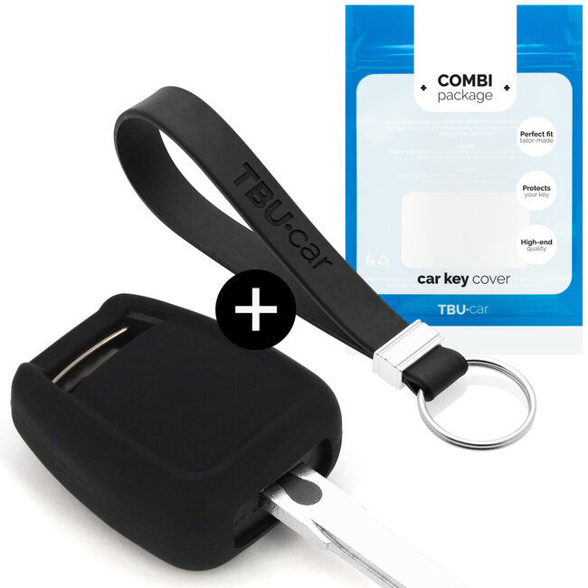 Capa para chave do carro compatível com Opel - Capa Protetora de Chave Remota de Silicone - Tampa Remota FOB - Preto