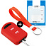 Capa para chave do carro compatível com Opel - Capa Protetora de Chave Remota de Silicone - Tampa Remota FOB - Vermelho