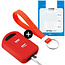 Car key cover compatible with Opel - Silicone Protective Remote Key Shell - FOB Case Cover - Red