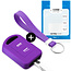 Capa para chave do carro compatível com Opel - Capa Protetora de Chave Remota de Silicone - Tampa Remota FOB - Roxo