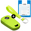Funda Carcasa llave compatible con Opel - Funda de Silicona - Cover de Llave Coche - Verde lima