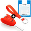 Funda Carcasa llave compatible con Porsche - Funda de Silicona - Cover de Llave Coche - Rojo