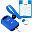 Capa para chave do carro compatível com Vauxhall - Capa Protetora de Chave Remota de Silicone - Tampa Remota FOB - Azul