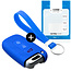 Housse de Protection clé compatible avec Hyundai - Coque Cover Housse étui en Silicone - Bleu