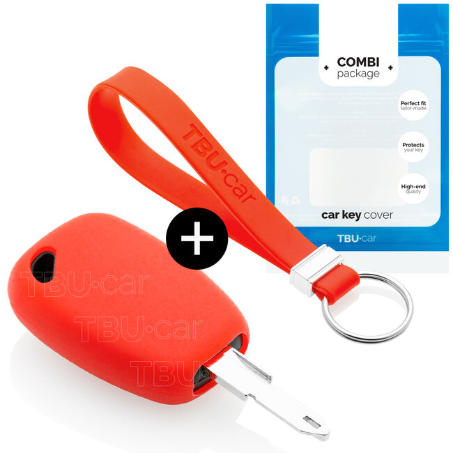 Housse de Protection clé compatible avec Vauxhall - Coque Cover Housse étui en Silicone - Rouge