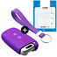 Funda Carcasa llave compatible con Hyundai - Funda de Silicona - Cover de Llave Coche - Violeta
