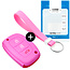 Capa para chave do carro compatível com Hyundai - Capa Protetora de Chave Remota de Silicone - Tampa Remota FOB - Rosa