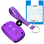 Capa para chave do carro compatível com Hyundai - Capa Protetora de Chave Remota de Silicone - Tampa Remota FOB - Roxo
