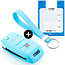 Capa para chave do carro compatível com Hyundai - Capa Protetora de Chave Remota de Silicone - Tampa Remota FOB - Azul claro