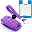 Capa para chave do carro compatível com Hyundai - Capa Protetora de Chave Remota de Silicone - Tampa Remota FOB - Roxo