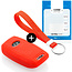 Capa para chave do carro compatível com Hyundai - Capa Protetora de Chave Remota de Silicone - Tampa Remota FOB - Vermelho