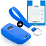 Sleutel cover compatibel met Hyundai - Silicone sleutelhoesje - beschermhoesje autosleutel - Blauw