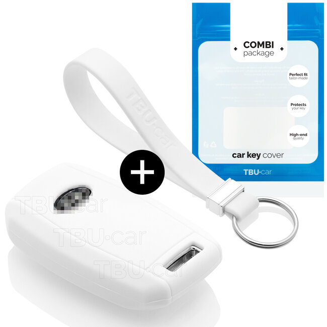 Capa para chave do carro compatível com Hyundai - Capa Protetora de Chave Remota de Silicone - Tampa Remota FOB - Branco