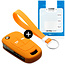 Capa para chave do carro compatível com Vauxhall - Capa Protetora de Chave Remota de Silicone - Tampa Remota FOB - Laranja