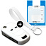 Cover chiavi auto compatibile con Vauxhall - Copertura protettiva - Custodia Protettiva in Silicone - Bianco