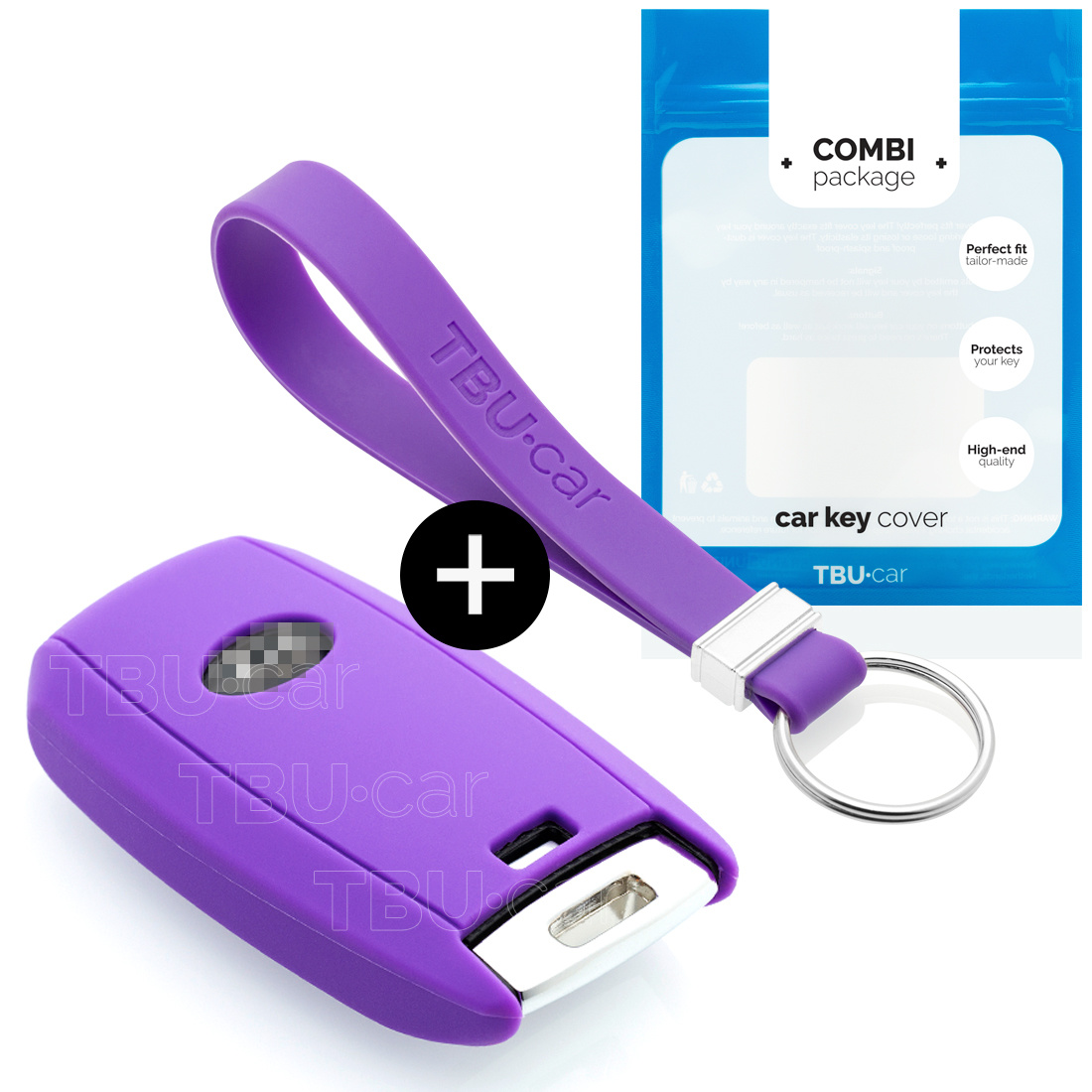 TBU car Hyundai Capa Silicone Chave do carro - Capa protetora - Tampa remota FOB - Roxo