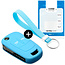 Capa para chave do carro compatível com Vauxhall - Capa Protetora de Chave Remota de Silicone - Tampa Remota FOB - Azul claro