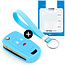 Car key cover compatible with Vauxhall - Silicone Protective Remote Key Shell - FOB Case Cover - Light Blue