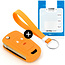 Capa para chave do carro compatível com Vauxhall - Capa Protetora de Chave Remota de Silicone - Tampa Remota FOB - Laranja