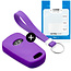 Capa para chave do carro compatível com Kia - Capa Protetora de Chave Remota de Silicone - Tampa Remota FOB - Roxo