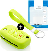 TBU car TBU car Housse de Protection clé compatible avec Smart - Coque Cover Housse étui en Silicone - Citron vert