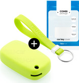 TBU car TBU car Housse de Protection clé compatible avec Smart - Coque Cover Housse étui en Silicone - Citron vert