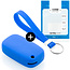 Capa para chave do carro compatível com Smart - Capa Protetora de Chave Remota de Silicone - Tampa Remota FOB - Azul