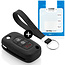 Capa para chave do carro compatível com Smart - Capa Protetora de Chave Remota de Silicone - Tampa Remota FOB - Preto