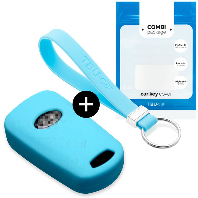Cover chiavi auto compatibile con Kia - Copertura protettiva - Custodia Protettiva in Silicone - Celeste