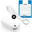 Funda Carcasa llave compatible con Smart - Funda de Silicona - Cover de Llave Coche - Blanco