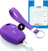 TBU car TBU car Housse de Protection clé compatible avec Smart - Coque Cover Housse étui en Silicone - Violet