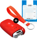 TBU car TBU car Funda Carcasa llave compatible con Kia - Funda de Silicona - Cover de Llave Coche - Rojo