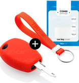 TBU car TBU car Funda Carcasa llave compatible con Smart - Funda de Silicona - Cover de Llave Coche - Rojo