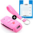 Capa para chave do carro compatível com Kia - Capa Protetora de Chave Remota de Silicone - Tampa Remota FOB - Rosa