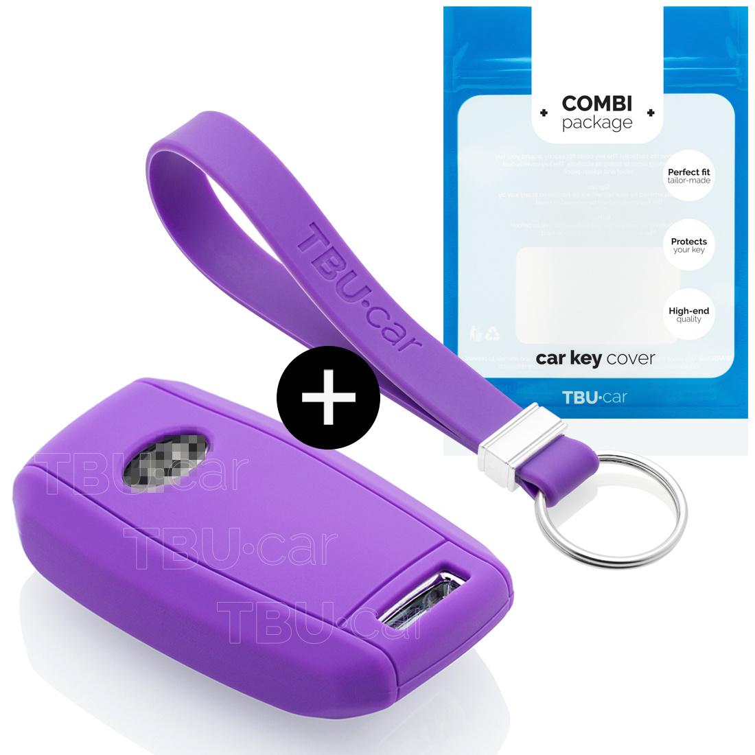 TBU car TBU car Funda Carcasa llave compatible con Kia - Funda de Silicona - Cover de Llave Coche - Violeta