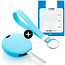 Funda Carcasa llave compatible con Smart - Funda de Silicona - Cover de Llave Coche - Azul claro