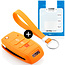 Housse de Protection clé compatible avec Kia - Coque Cover Housse étui en Silicone - Orange