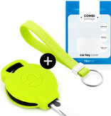 TBU car TBU car Housse de Protection clé compatible avec Smart - Coque Cover Housse étui en Silicone - Citron vert