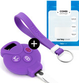 TBU car TBU car Housse de Protection clé compatible avec Smart - Coque Cover Housse étui en Silicone - Violet