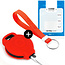 Funda Carcasa llave compatible con Smart - Funda de Silicona - Cover de Llave Coche - Rojo