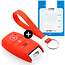 Capa para chave do carro compatível com Kia - Capa Protetora de Chave Remota de Silicone - Tampa Remota FOB - Vermelho
