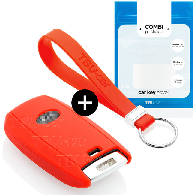 Funda Carcasa llave compatible con Kia - Funda de Silicona - Cover de Llave Coche - Rojo